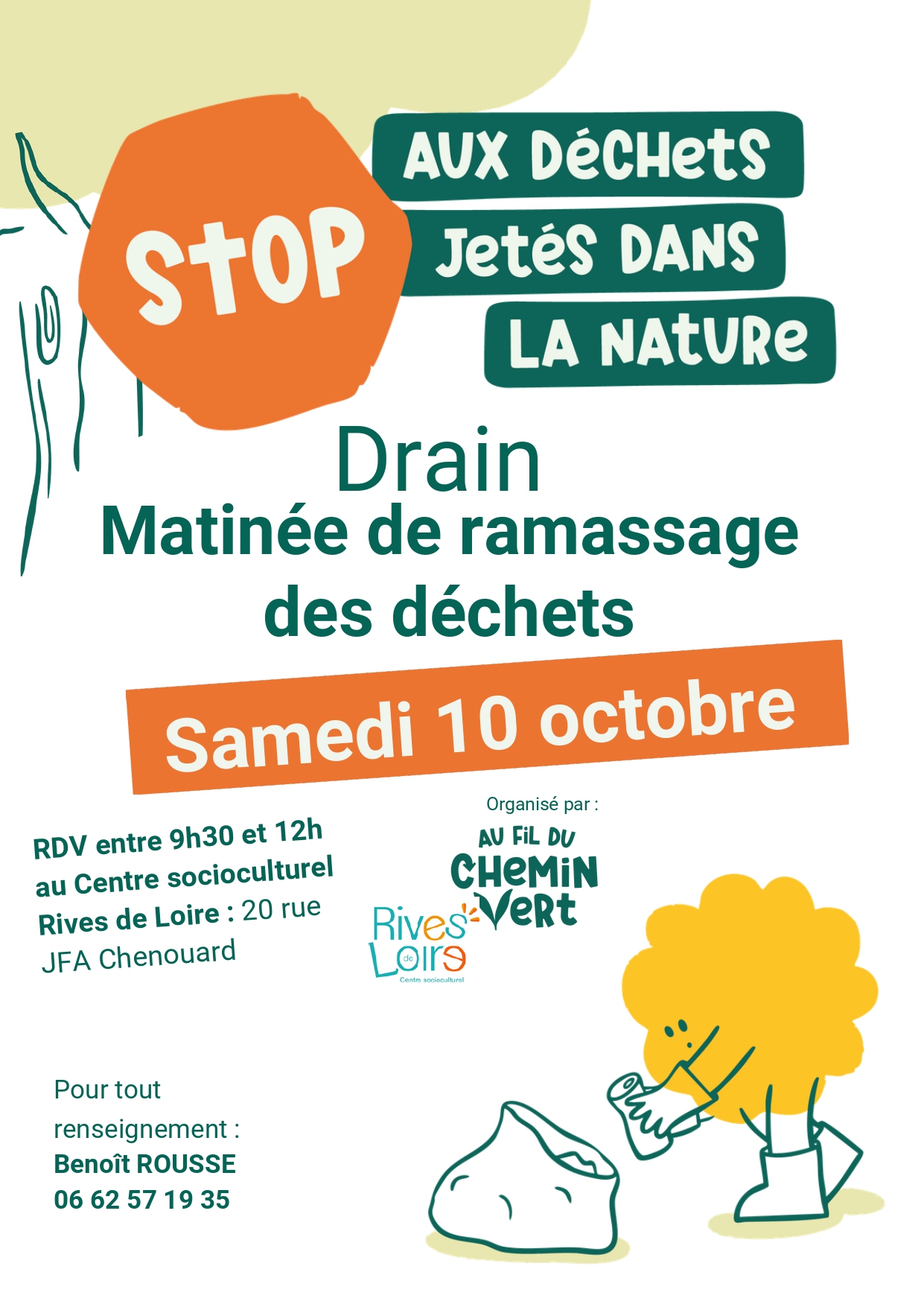 Stop aux déchets jetés dans la nature ! Drain le 10/10/2026